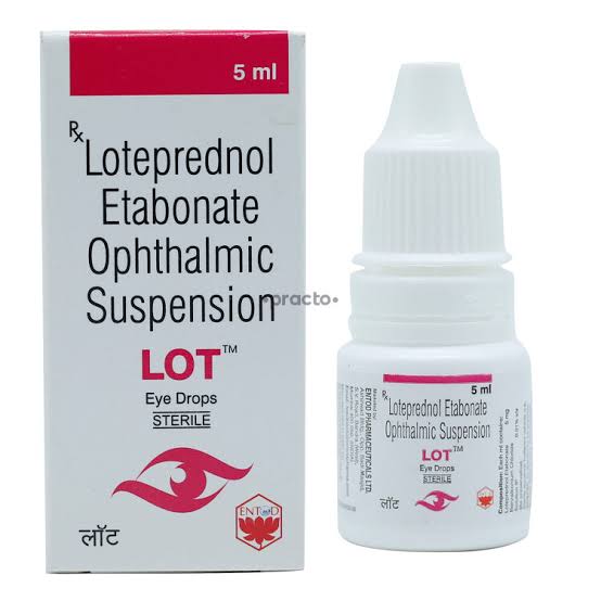 Loteprednol eye drops